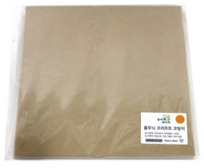 퓨어네이처 줄무늬 크라프트 코팅지 33 x 33 cm, 250개입, 2개