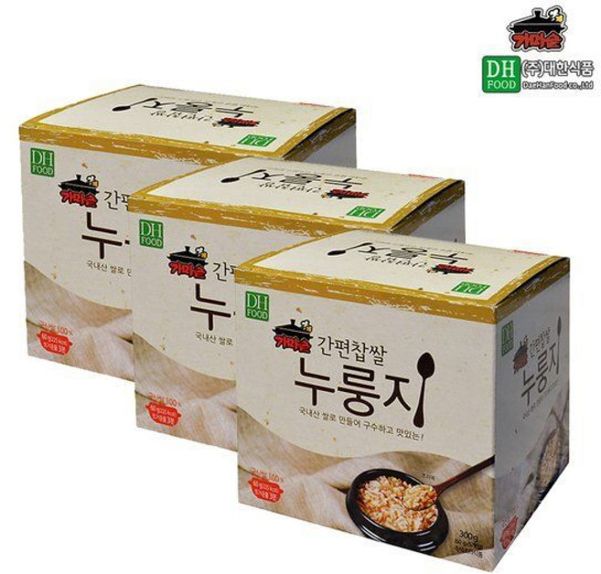 대한식품 대한 간편찹쌀누룽지 300g 60gx5 x3, 3개