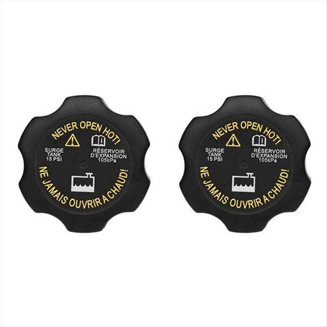 2PCS RC98 15075118 라디에이터 캡 15 P.S.I. Chevy Silverado GMC Sierra Yukon Hummer H2 용 라디에이터 서지 탱크 캡, 검은색