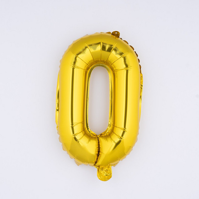 아트포유 대형 알파벳풍선 이니셜 글자 이벤트 축하 은박 생일 파티 풍선 80cm, 1개, 옐로우 골드 O