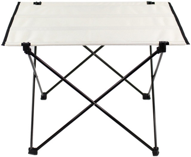 KOOLMAN(쿨맨) 백패킹 초경량 접이식 캠핑 테이블, 아이보리