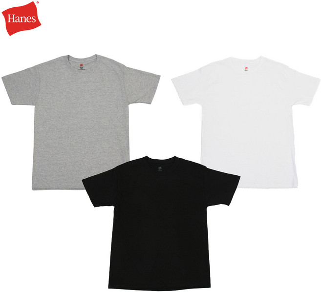 교복몰 Hanes 헤인즈 남녀공용 포켓 무지 반팔 티셔츠 3color