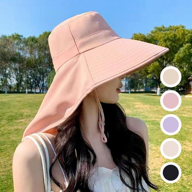 농사모자 창넓은 플랩캡밭일모자 자외선차단 햇빛가리개