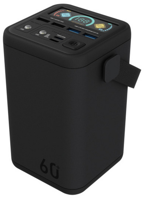 라플루 고속충전 대용량 보조배터리 60000mAh 차박 캠핑용 멀티단자, YT-2030 블랙(100W)