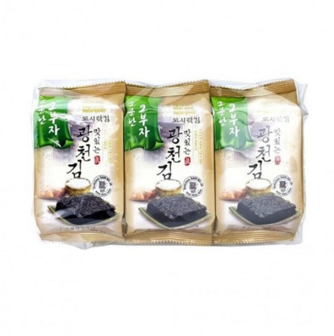 삼부자 오부자 광천 도시락김 4 g 9개입, 4개