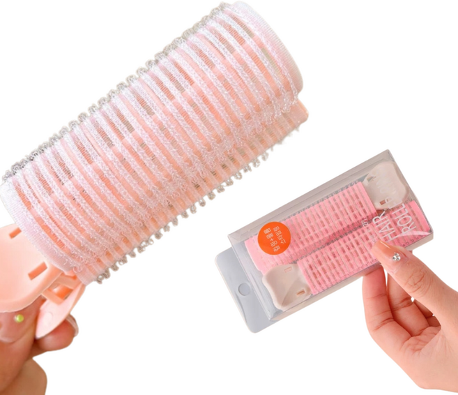 오프투온 봄봄 집개형 앞머리 볼륨 소형2 +대형1 헤어롤, 1개, 핑크