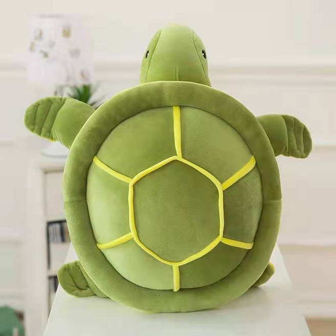 [해외 직송]쿠션 초소프트 라지 거북이 털복숭이 잠자리 쿠션 큐트 남녀 생일선물 XZ15 A37M211015, HG