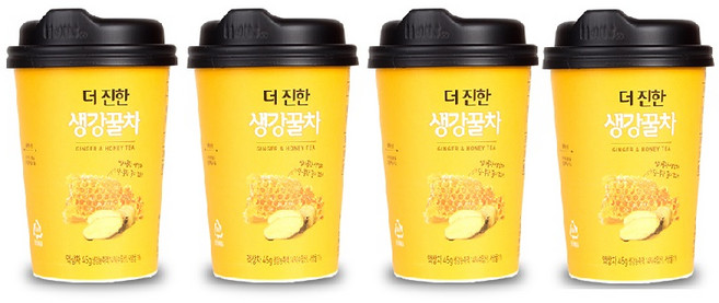 편의점용 차랑나랑 생강꿀차컵45g, 45g, 4개입, 1개