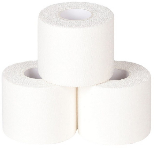 파쿠스 스포츠 면 테이프 씨테이프 C-TAPE 화이트 5cm x 9.1m, 3개, 1개입