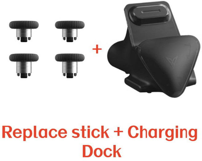 조이스틱 베이더 및 팩 4 2 에이펙스 8mm 프로 3 10mm 용 플라이디지 교체 스틱, 한개옵션1, 02 sticks black dock, 한개옵션2