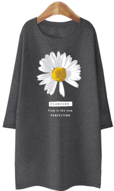 블론디 7부 특양면티셔츠 민들레