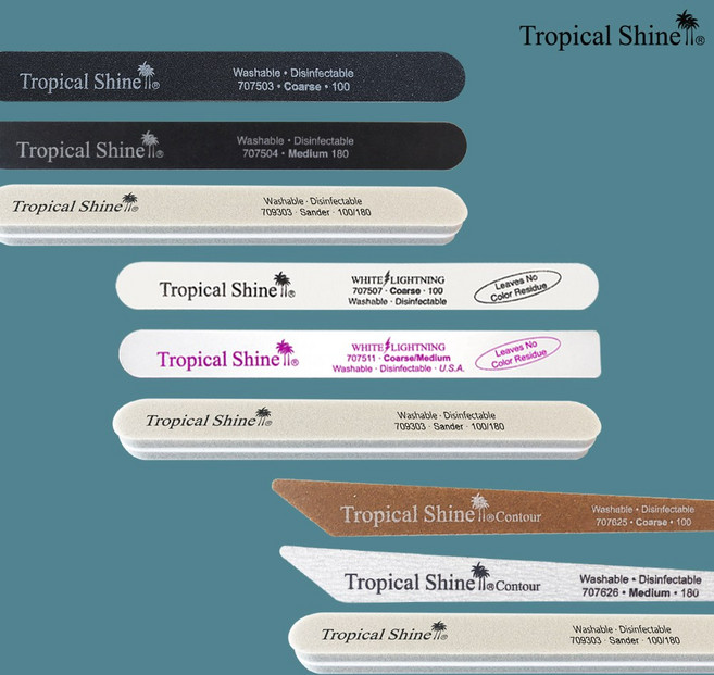 트로피칼샤인 네일파일 원케어세트 화이트 블랙 지브라 휴대용 실용성 파일 손톱정리 셀프케어, 블랙세트, 1개