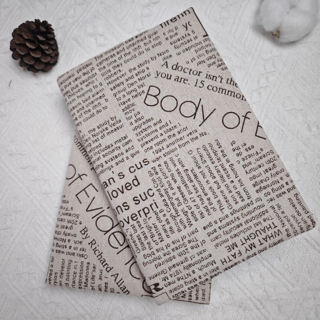 더담다 A5 패브릭 수제 북커버 책커버, 1개, 페이퍼