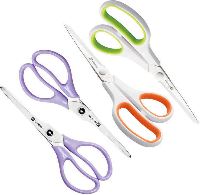 화신 715 가위 2개 + 705 사무용 투톤 가위 대 2개, 랜덤 발송, 1세트