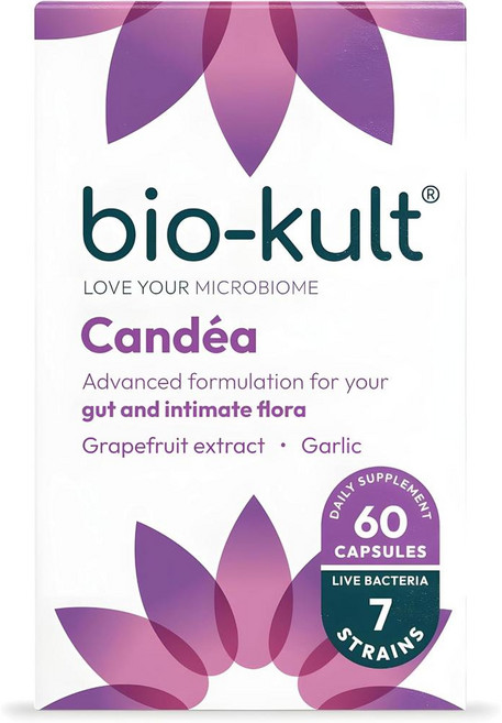 영국 바이오컬트 Bio-Kult Candea 칸데아 7균주 + 마늘 & 자몽 추출물 캡슐, 2개, 60정