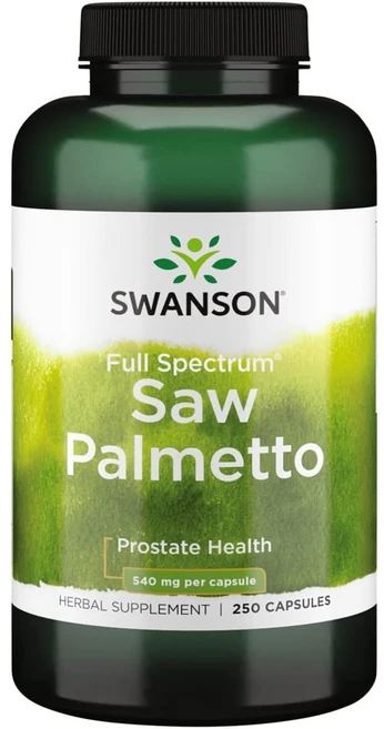 Swanson Saw Palmetto 스완손 쏘팔메토 540mg 250캡슐, 1개, 250정 - 쿠팡