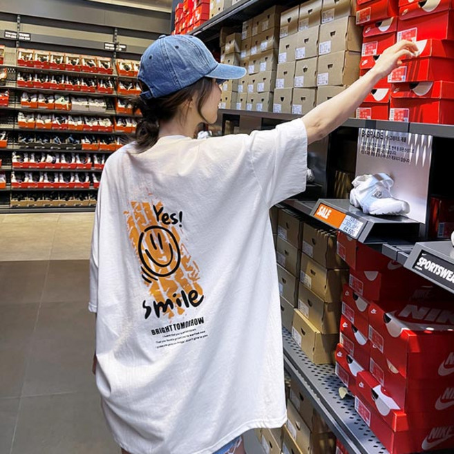 난닝구 여성용 케임츠 나염 박시티