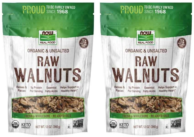 나우푸드 서티파이드 로우 월넛 언쏠티드, 340g, 2개 - 쿠팡