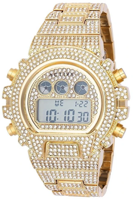 Invicta Digital Essentials Men 51mm Zinc Alloy Gold dial Electronic - 쿠팡