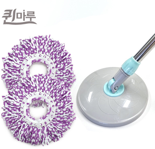 NEW 퀸마루 스텔라 스핀청소기전용 봉세트+컬러걸레2장, 1개