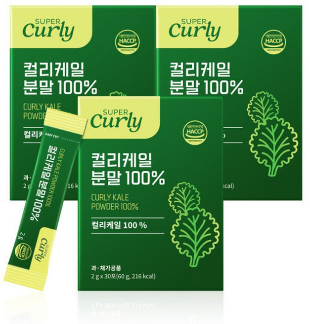 슈퍼컬리 컬리케일 분말 100 대용량 2g 3박스 총90포