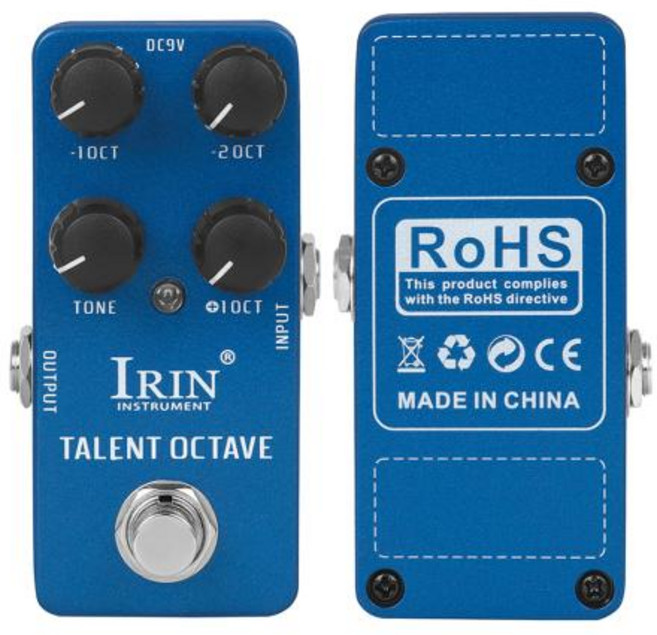 멀티이펙터 IRIN RS-19 Talent 옥타브 기타 이펙트 페달 3 별도의 사운드 효과 True Bypass, 1개