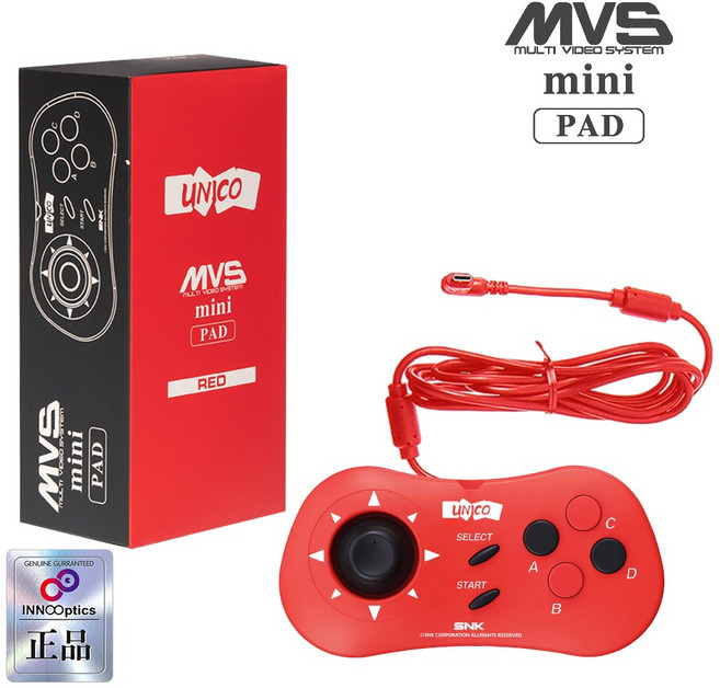 정품 라이센스 SNK 네오지오 미니 아케이드 게임기 NEOGEO mini 전용 미니PAD NEOGEO 게임패드