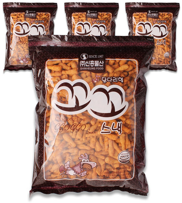신흥 닭다리형 꼬꼬스낵, 800g, 4개