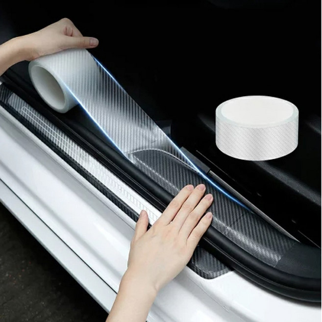 차량 보호필름 카본 ppf 필름 자동차 보호테이프 스크래치방지 필름, 1개, 투명화이트 5미터
