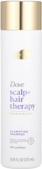 Dove Dove 스칼프 + 헤어 테라피 클래리파잉 샴푸 273ml(9.25fl oz), DoveDove스칼프헤어테라피클래리파잉샴푸273ml92, 1개, 273ml