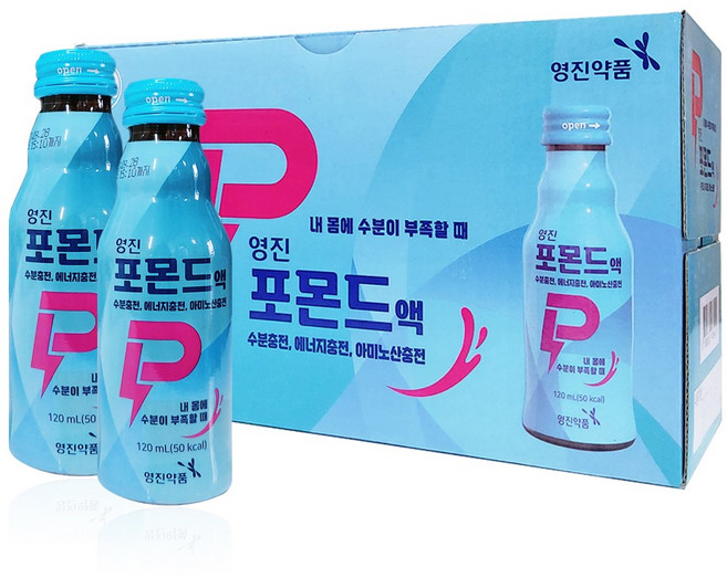 영진 포몬드액 수분 에너지 아미노산 충전 (안전포장), 30개, 120ml