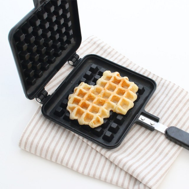 올리브마켓 와플팬 와플메이커 크로플팬 + 와플전용 미니집게(랜덤), 슈베린 와플팬, 1개