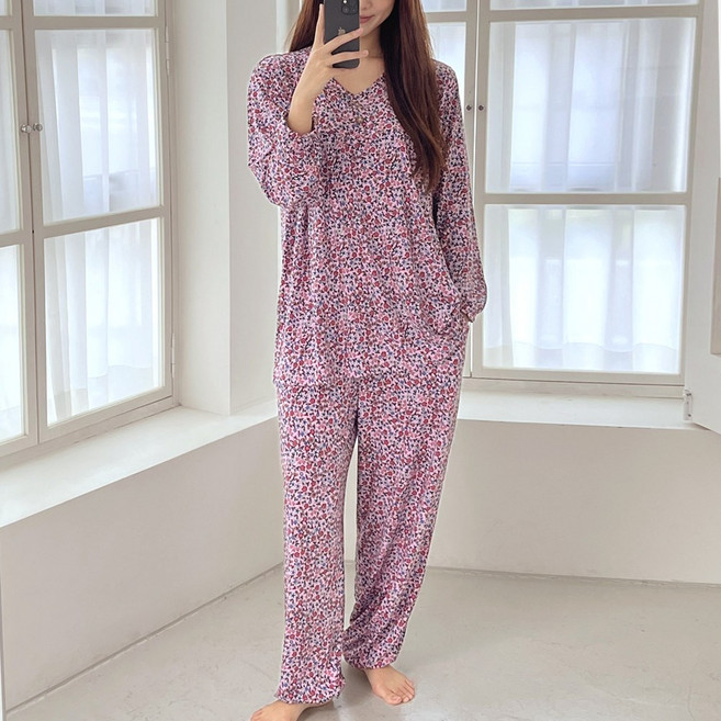 엘라운지 수피아 수면 홈웨어 빅사이즈 파자마 상하세트