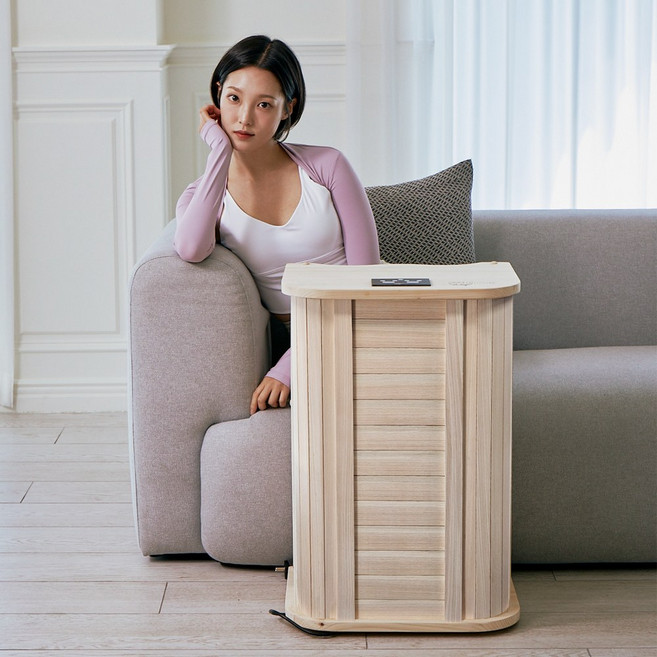 굿프렌드 편백 무릎사우나 편백 프리미엄 건식족욕기 테이블형 GOOD-F30, 1개