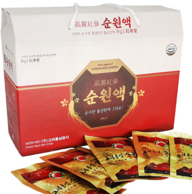 화순고려홍삼순원액, 1개, 2.1L