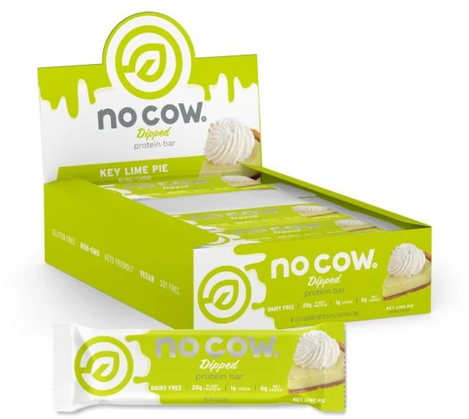 No Cow 쿠키 과자 노 카우 하이 프로틴 바 초콜릿 피넛 버터 컵 건강 간식 20g 비건 고섬유질 저당 케토 친화적 유제품 및 글루텐 프리 12개입, 키 라임 파이 - 쿠팡