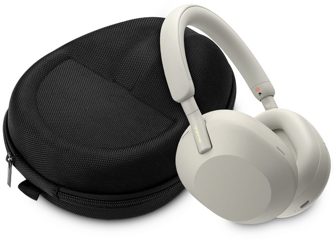 배럴즈 소니 WH-1000XM5 호환 케이스 젠하이저 로지텍 보스 오디오테크 헤드폰 파우치, 그레이