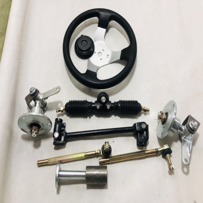 고카트 카팅 ATV 버기 6인치 휠 32CM 스티어링 랙 피니언 유 조인트 타이로드 포함