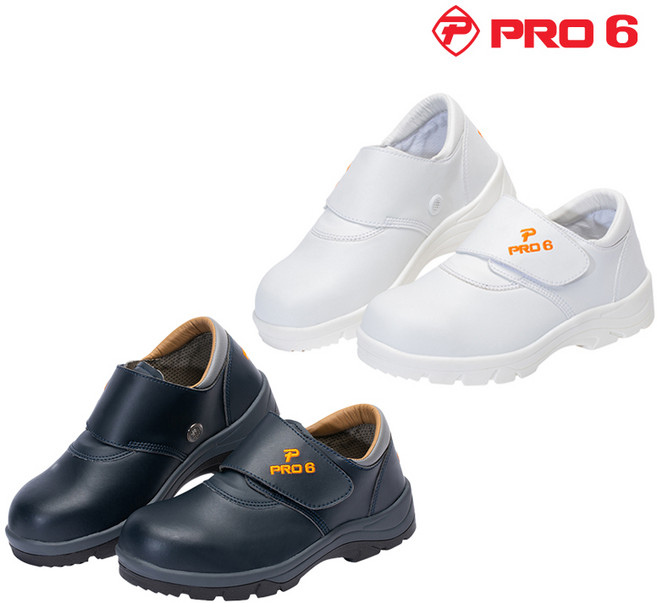 프로식스 PRO6-400Y(네이비) 4인치 경량 벨크로 스트랩 안전화 작업화 근무화