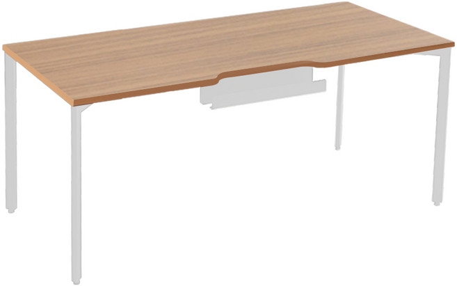 다가구 페르마타 멀티탭 타입 1600 x 800 컴퓨터책상, 지브라(상판):아이보리(프레임)