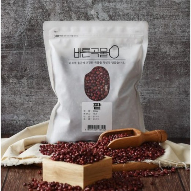 바른곡물 국산 적두 팥, 800g, 2개