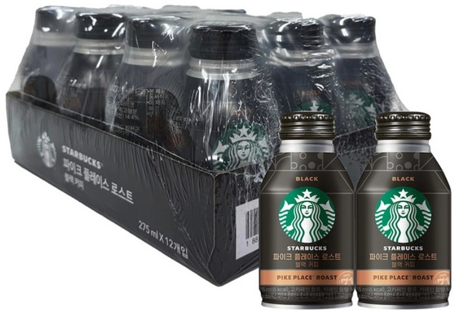 스타벅스 파이크 플레이스 로스트 블랙커피, 275ml, 24개