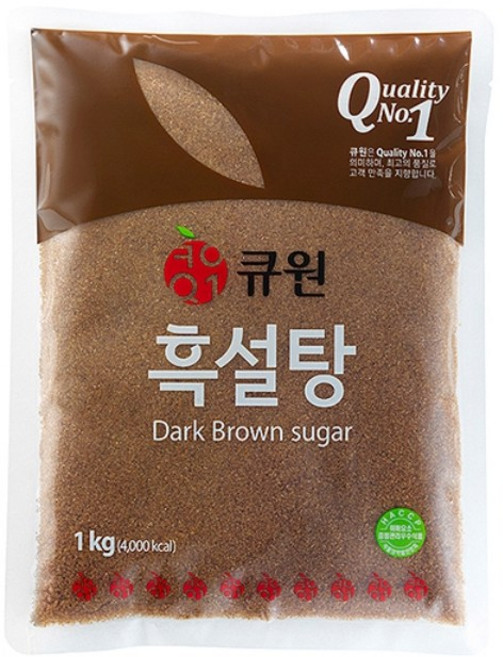 큐원 흑설탕, 1kg, 16개