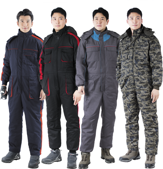 겨울 일체형 작업복 스즈끼복 ITW-334 방한 자동차 정비복