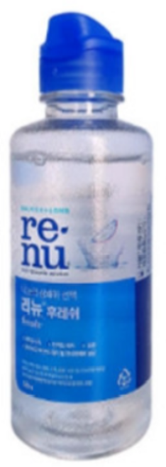 리뉴 후레쉬 여행용팩 렌즈 세정액 60ml + 렌즈 케이스 세트, 2세트