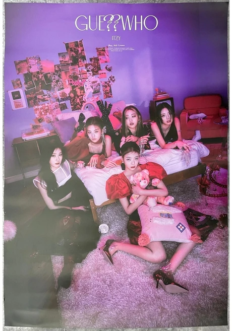 <포스터> 있지 (ITZY) - GUESS WHO POSTER + 지관통, A - 쿠팡