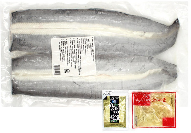 활 냉동 민물장어 필렛 2미 초생강 장어구이소스 포함, 3개, 1kg
