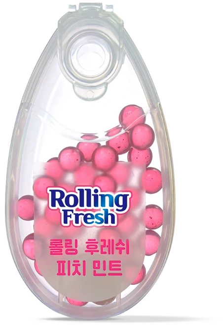 신신제약 롤링후레쉬 30pcs 민트볼 피치 민트 입냄새 구취 제거 캡슐, 1개, 3g - 쿠팡