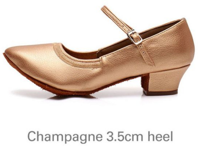 댄스화 댄스 초보 JI24211, 8.5, Champagne 3.5cm