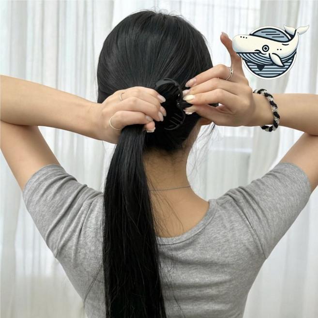 앞머리 뿌리볼륨 헤어핀 올림머리 고정 미용실 클립 스타일링 헤어 포니테일 집게핀 대형, 본상품